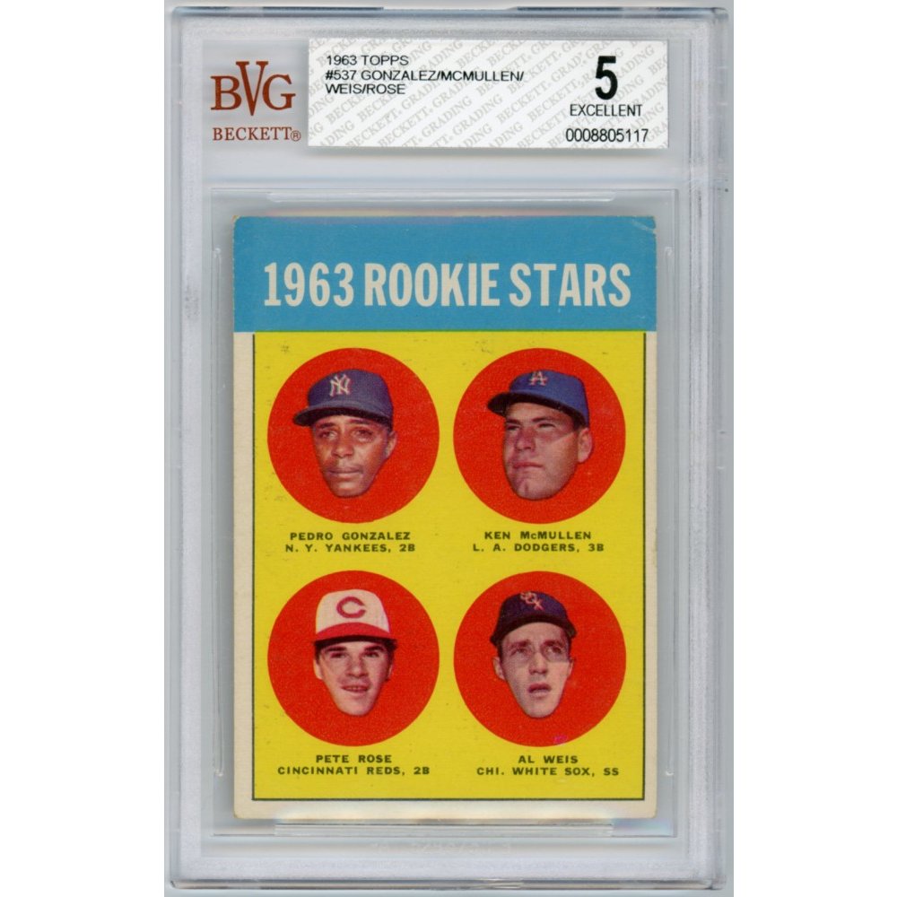 Lot Detail - Lot of 5 - Topps Pete Rose Baseball Cards Including 1963  Rookie Card