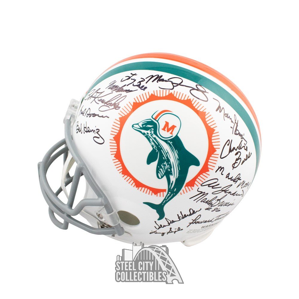 1972 Miami Dolphins Autographed Replica Full-Size Football Helmet (26  Signatures) - JSA