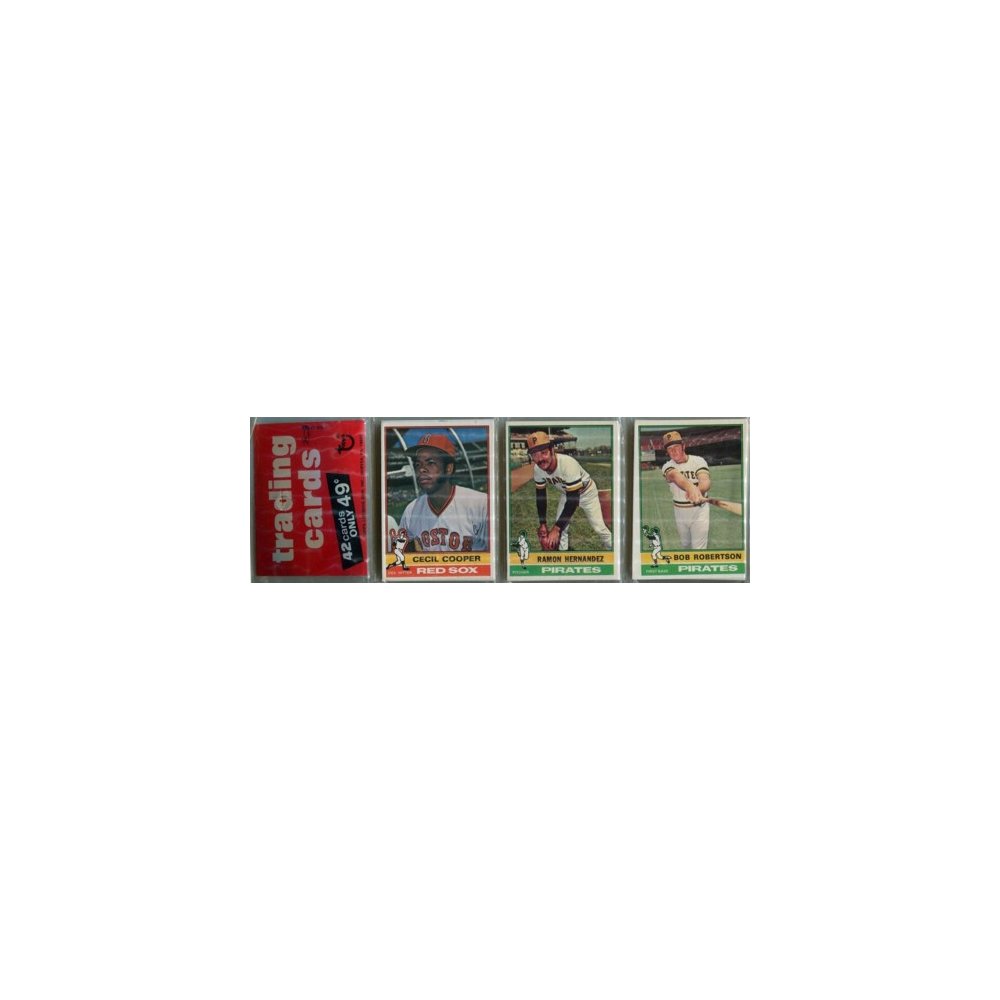 1976 Topps Baseball Rack Pack with Babe Ruth on Back