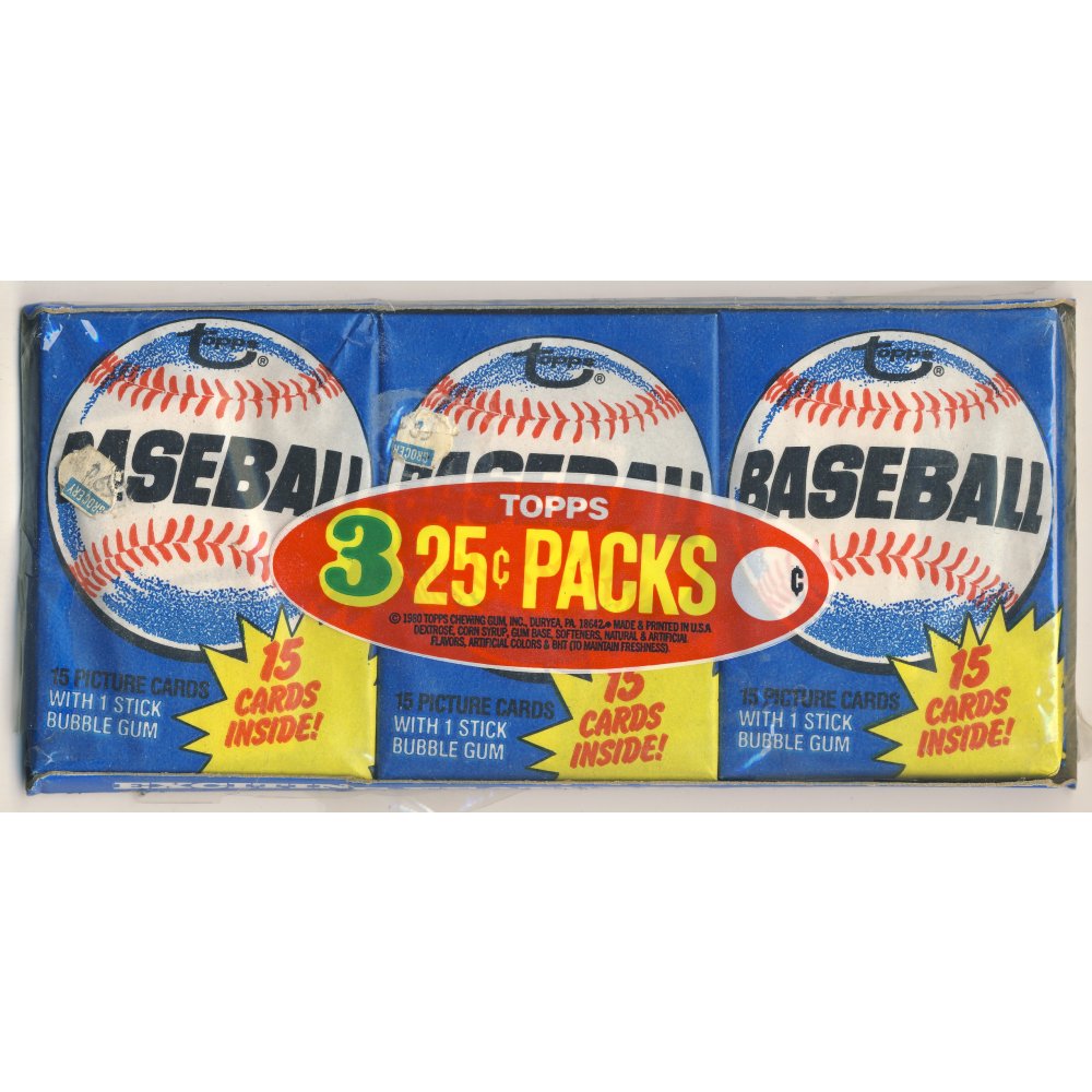 1980 Topps Baseball Wax Pack Tray - Please Read!! | Steel City Collectibles