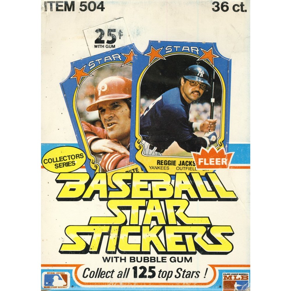 1981 Fleer Baseball Sticker 34-Pack Lot in Box | Steel City Collectibles