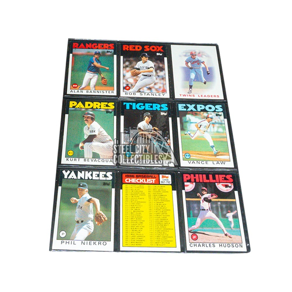 1986 deals TOPPS BASEBALL COMPLETE SET # 1 - 792