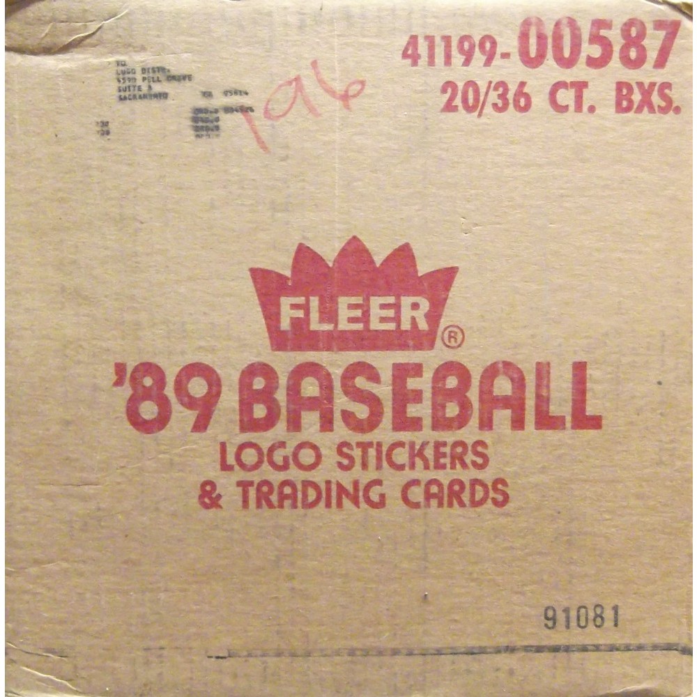 1989 Fleer Sealed offers Baseball Wax Pack Box