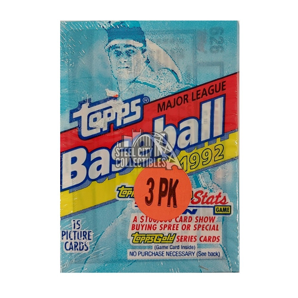 1992 Topps Baseball 3-Pack Bundle | Steel City Collectibles