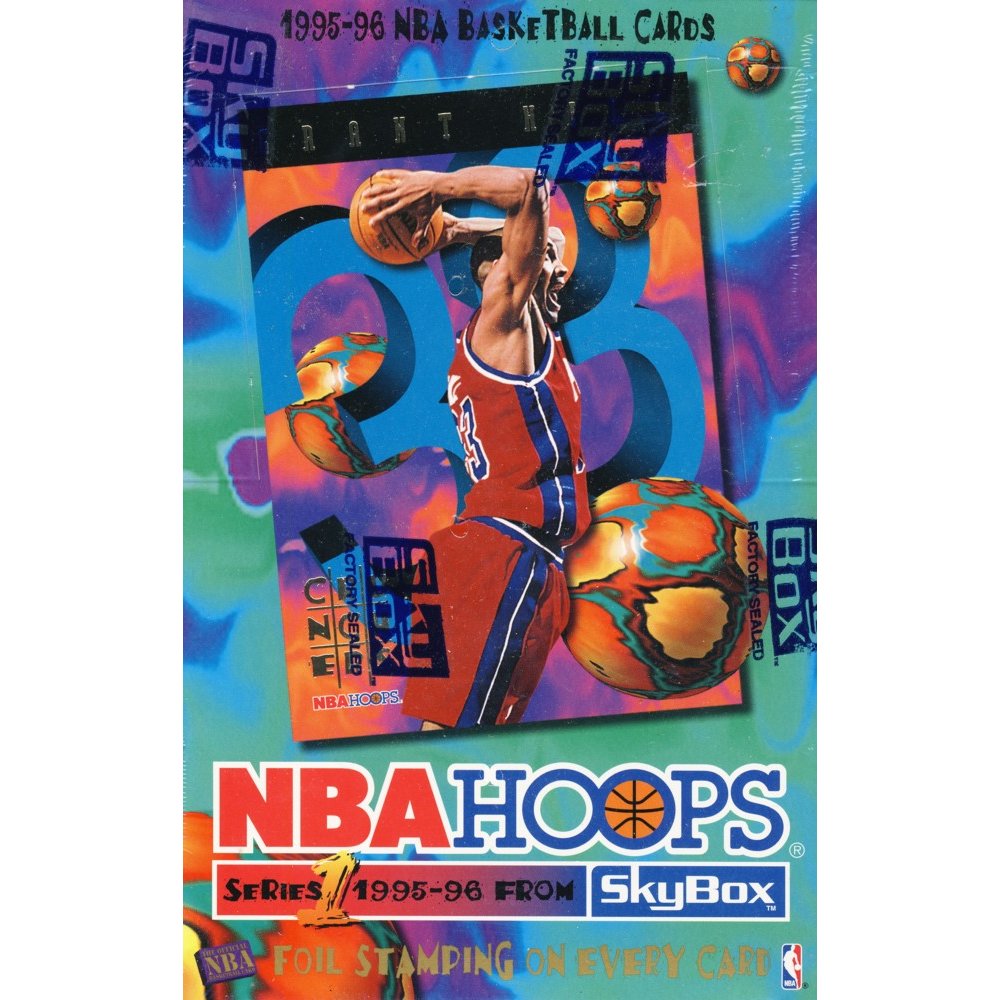 1995-96 Skybox Hoops Series 1 Basketball Jumbo Box | Steel City 
