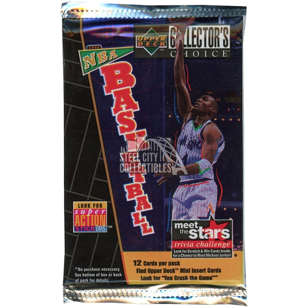 1996 97 Upper Deck Collectors Choice Series 1 Basketball Pack Steel