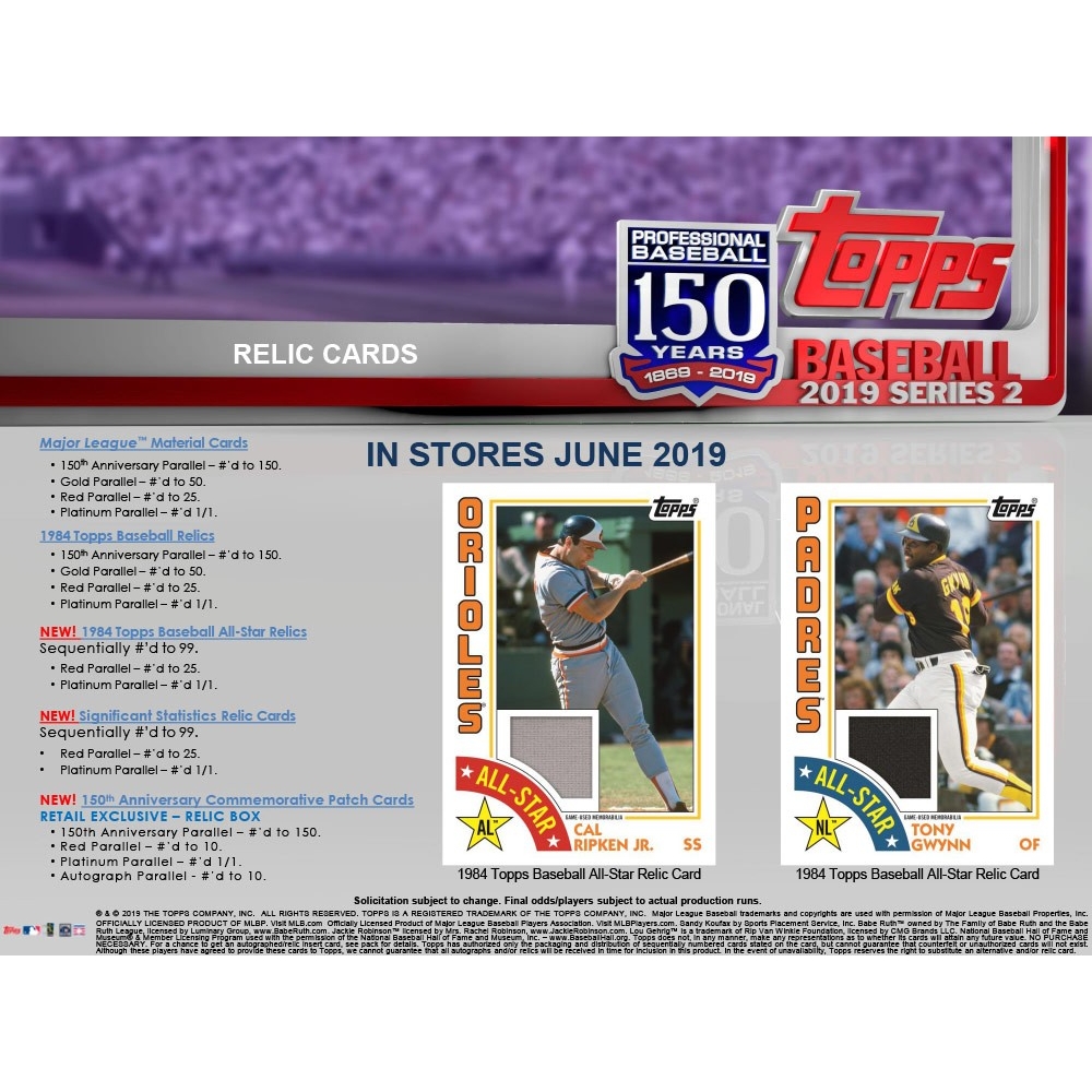 2019 Topps Now MLB All-Star Baseball Checklist, Set Details, Print Runs