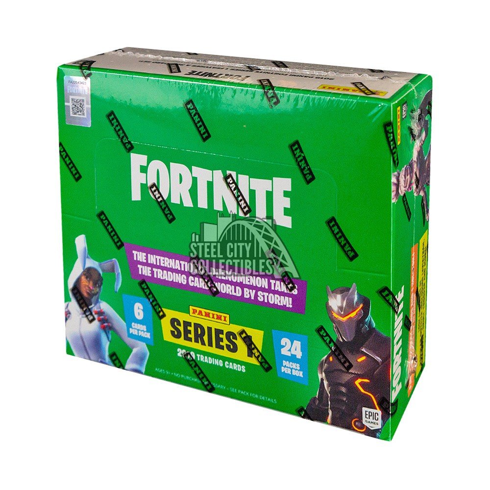 19 Panini Fortnite Series 1 Trading Cards 24ct 12 Box Case Steel City Collectibles