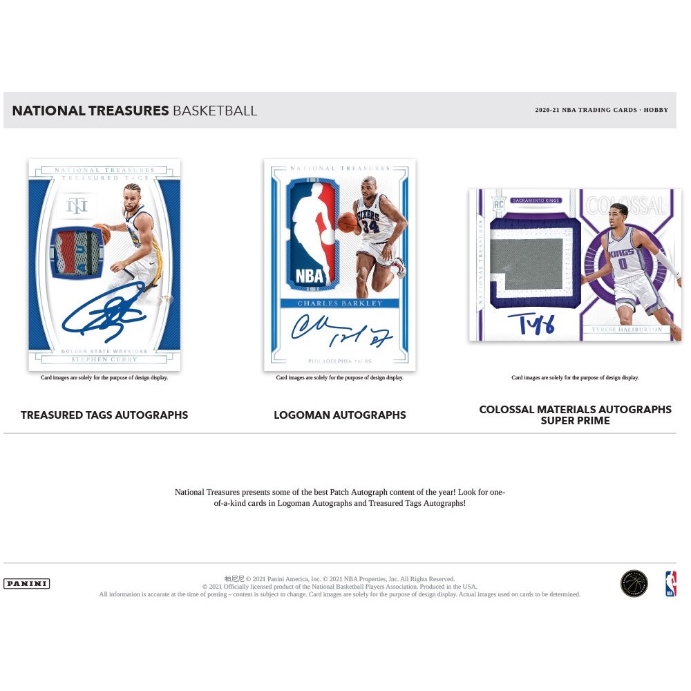 2020-21 Panini National Treasures Basketball Hobby Box | Steel City  Collectibles