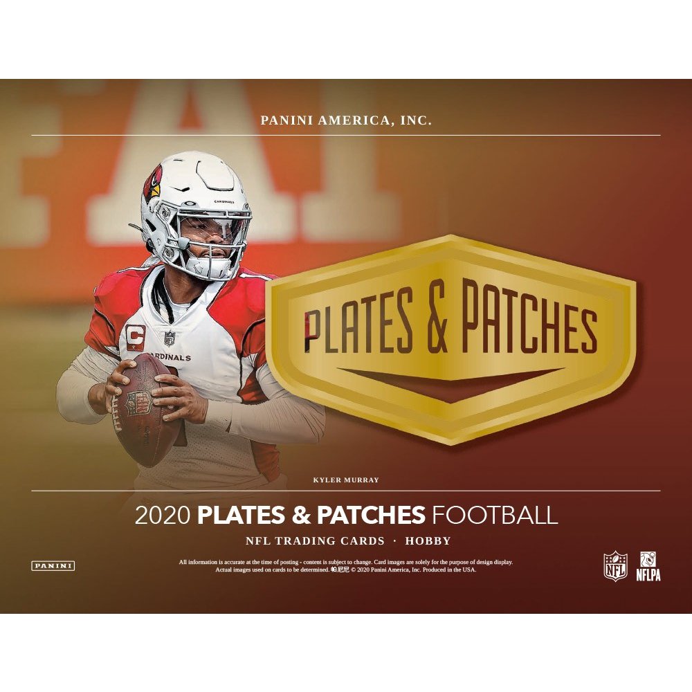 2020 Panini Plates & Patches Football Hobby Box Steel City Collectibles