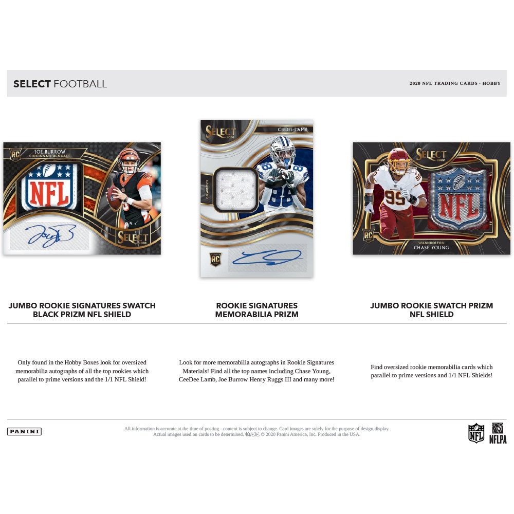 2020 Panini Select Football Hobby Box