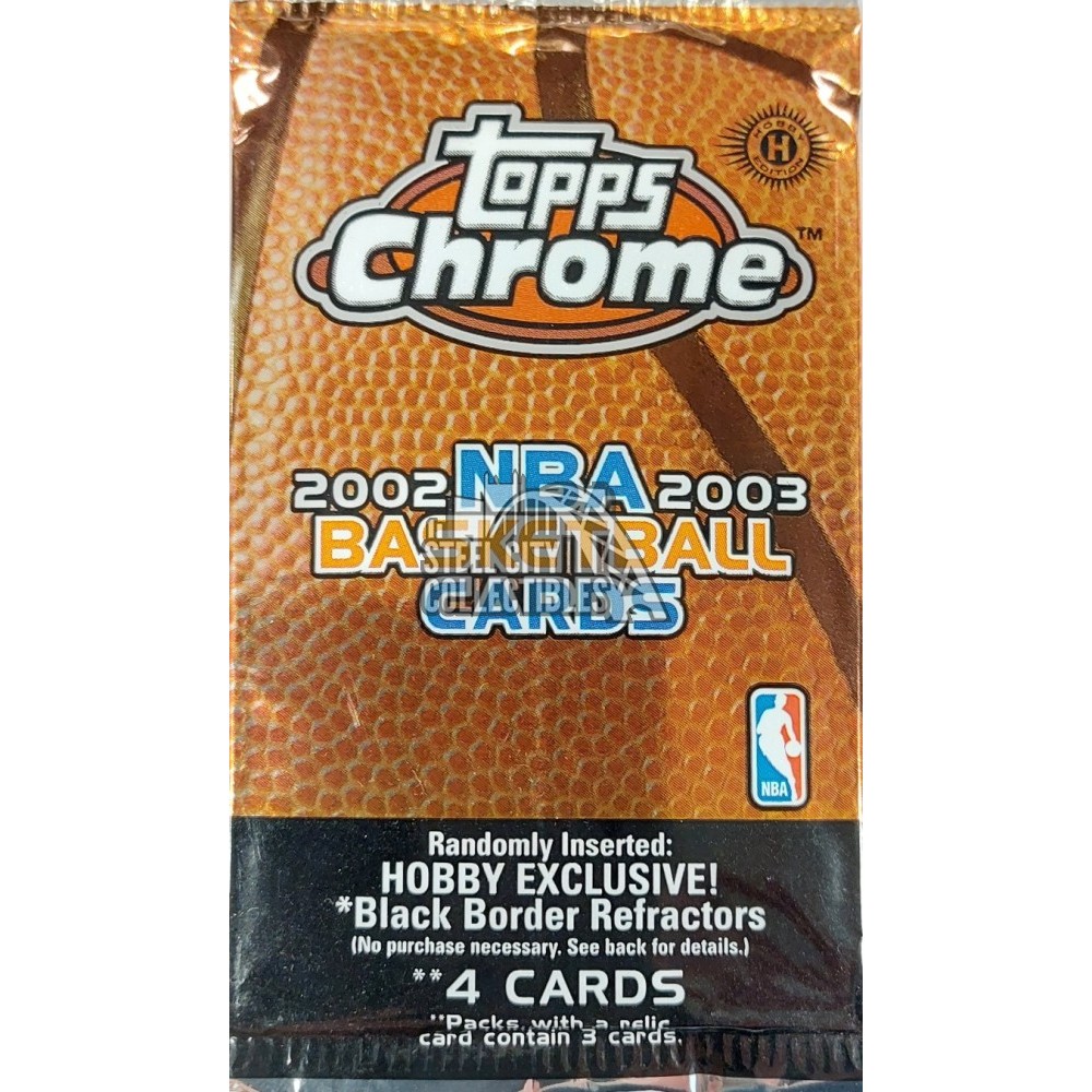 200203 Topps Chrome Basketball Hobby Pack Steel City Collectibles