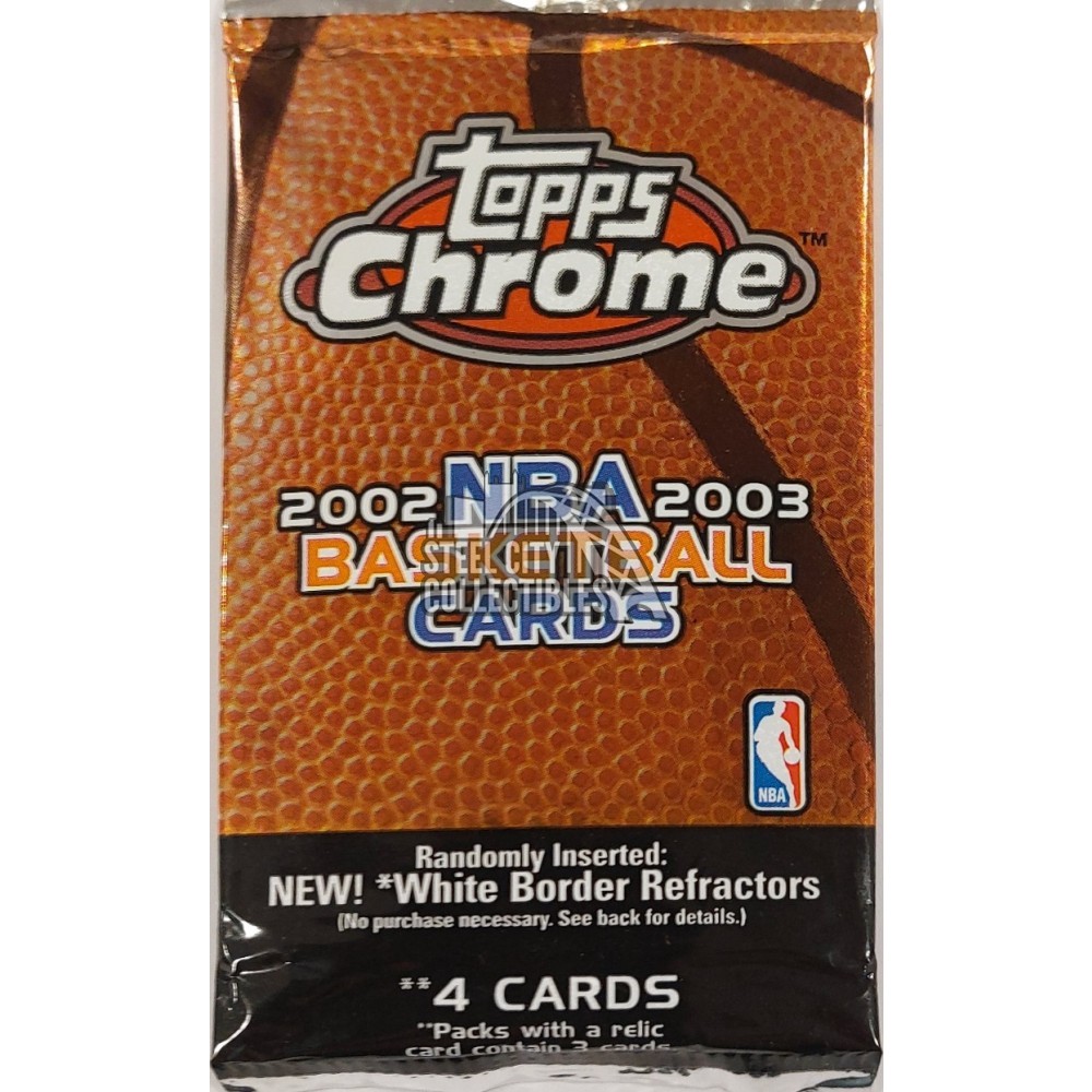 200203 Topps Chrome Basketball Retail Pack Steel City Collectibles