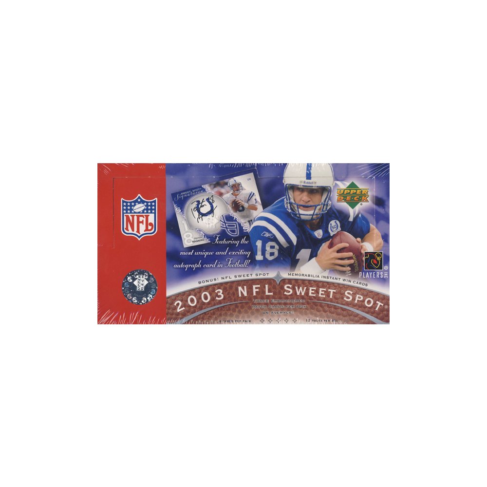 2003 Upper Deck Sweet Spot Football Hobby Box | Steel City Collectibles