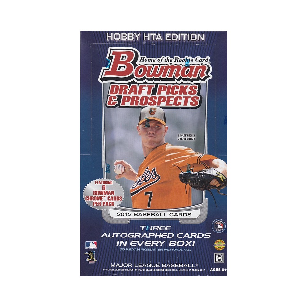 2012 Bowman Draft Picks and Prospects Baseball Jumbo Box Steel City