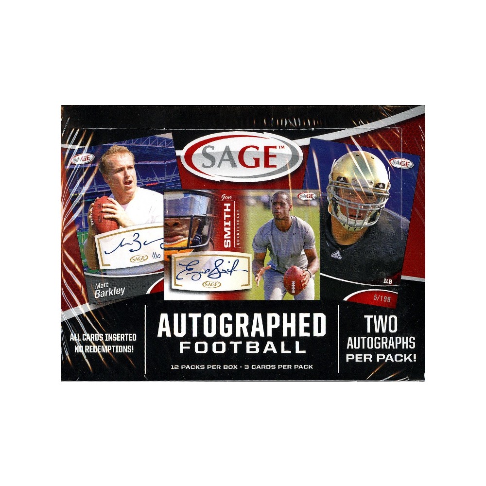 2013 Sage Autographed Football Hobby Box | Steel City Collectibles