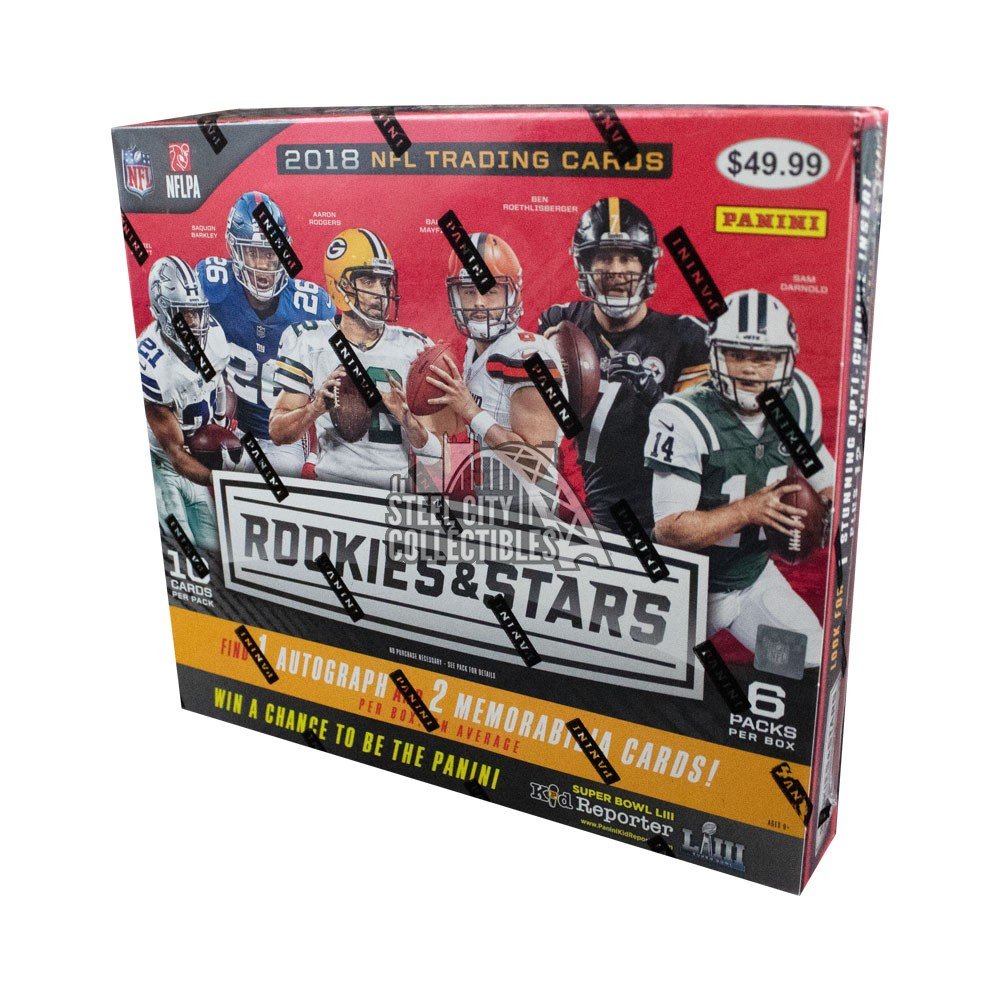 2018 Panini Rookies & Stars Football 6ct Mega Box | Steel City Collectibles