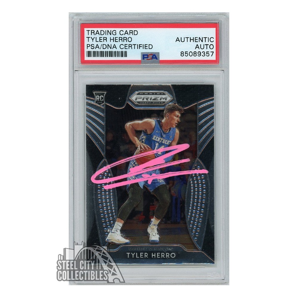 Tyler Herro Autographed 2019-20 Panini Prizm Draft Picks Pink