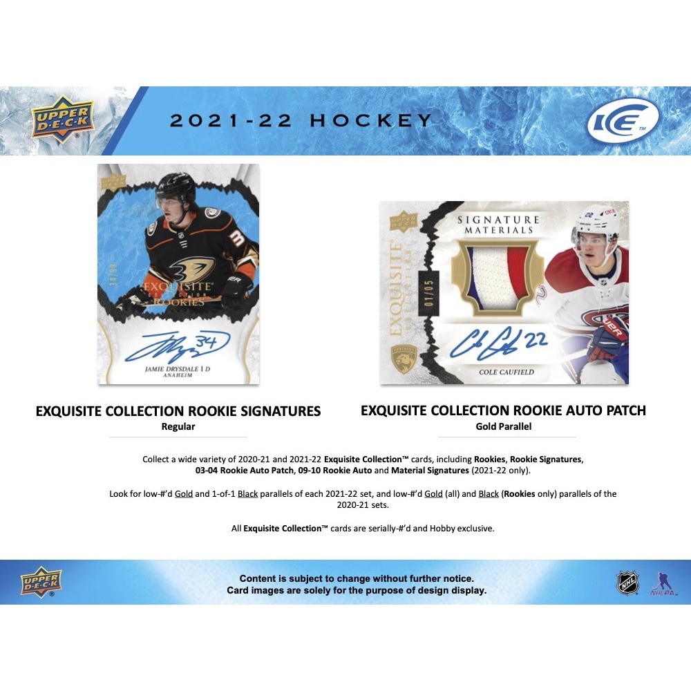 21-22 Upper Deck Ice Hockey Hobby