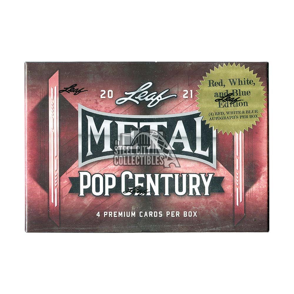 2021 Leaf Metal Pop Century Box Red, White, and Blue Edition Box