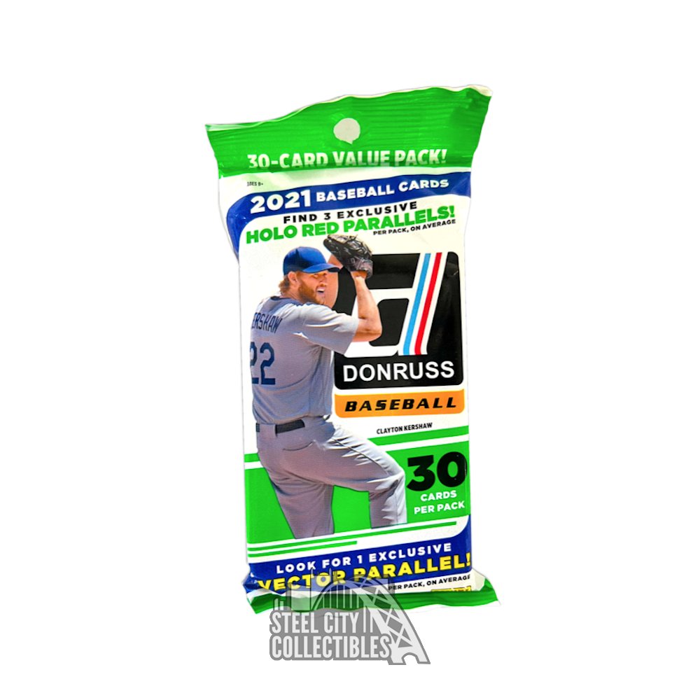 2021 Panini Donruss Baseball 30Card Fat Pack (Holo Red Parallels