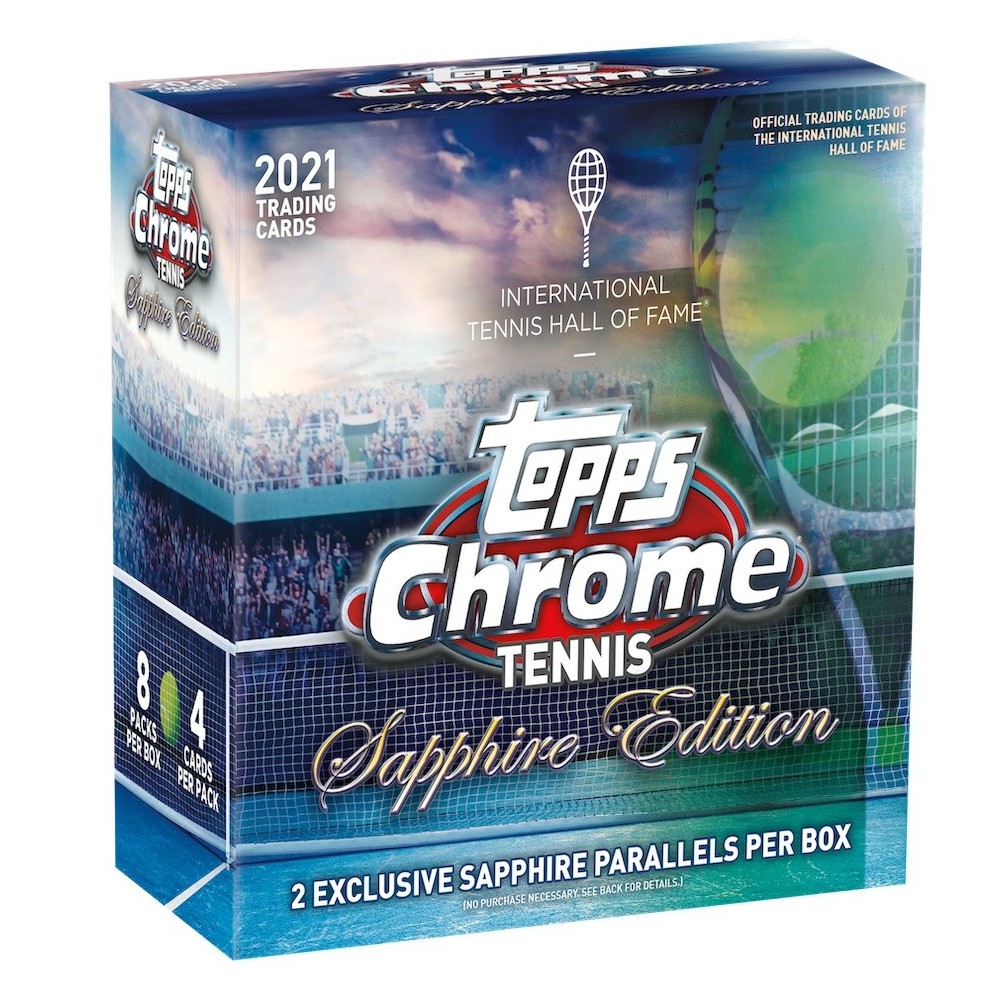2021 Topps Chrome Tennis Sapphire Edition Box Steel City Collectibles