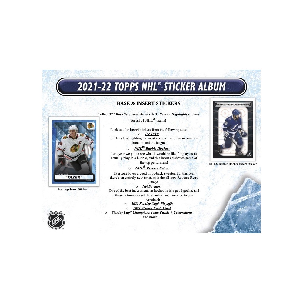 2021-22 Topps NHL Hockey Sticker Collection Box –