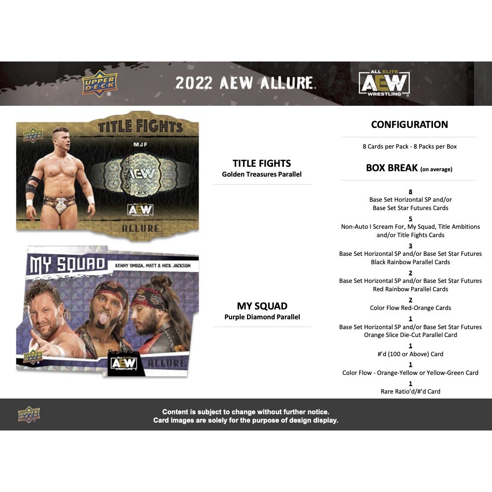 2022 Upper Deck AEW Allure Wrestling Hobby Box
