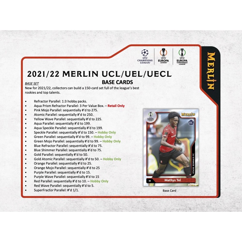 2021-22 Topps UEFA Champions League Merlin Chrome Soccer Hobby Box