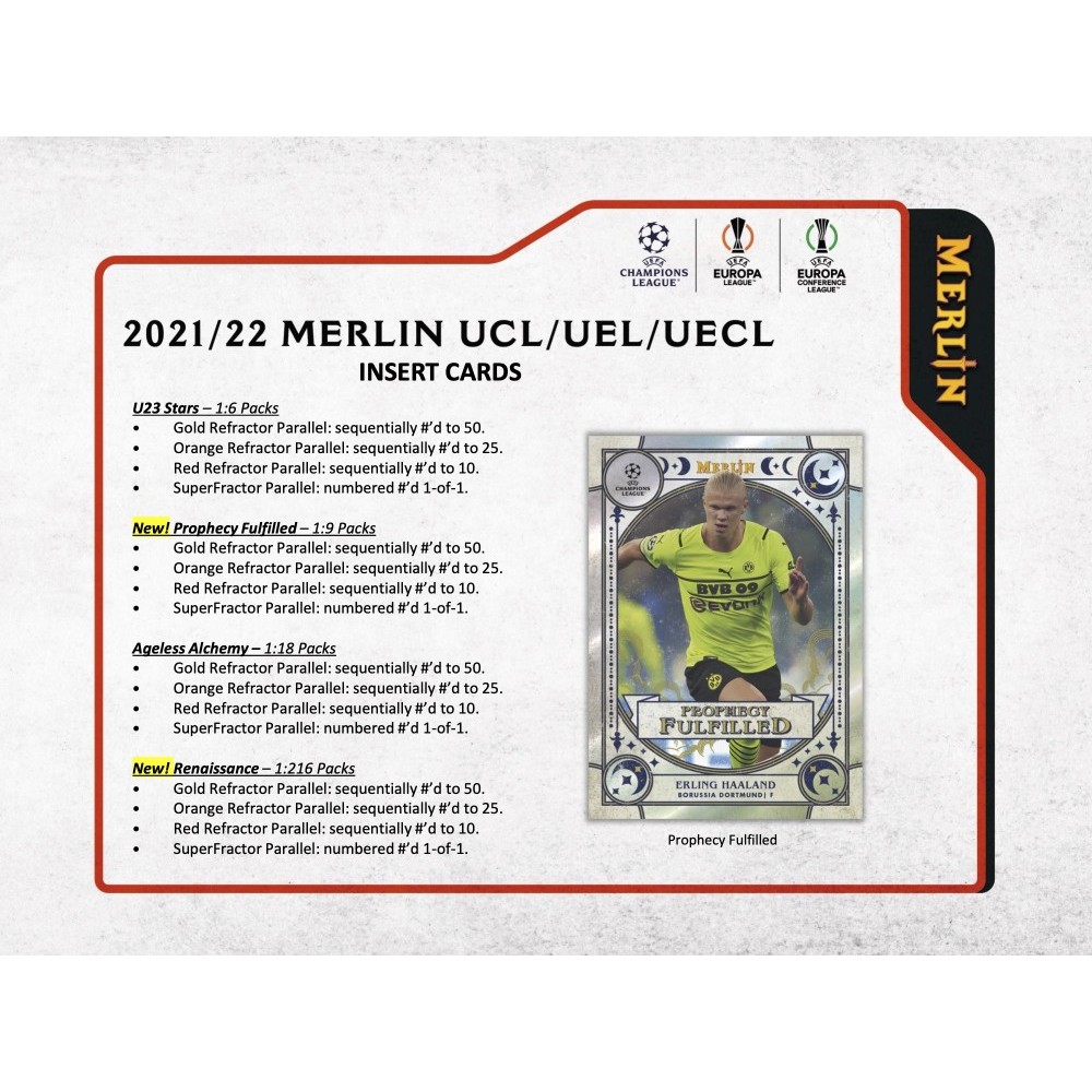 2021-22 Topps UEFA Champions League Merlin Chrome Soccer Hobby Box