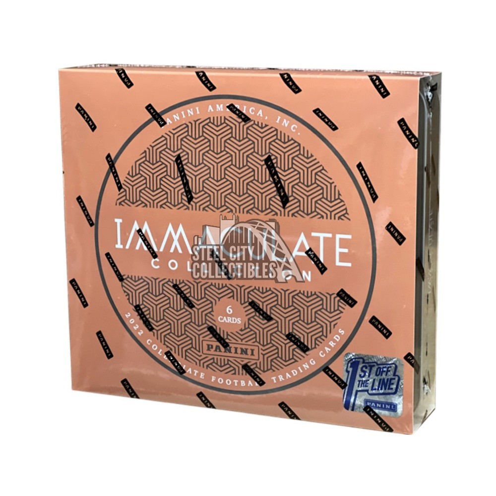 2022 Panini Immaculate Collegiate Football Hobby Box 1st Off The Line