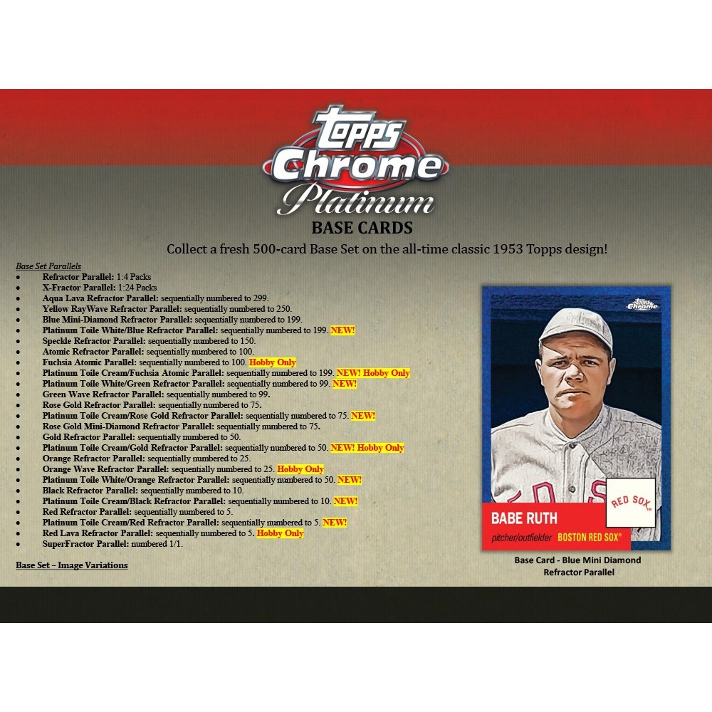 2022 Topps Chrome Platinum Anniversary 1953 Hobby Box | Steel City