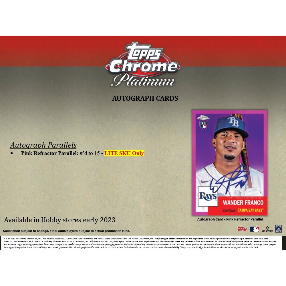 2022 Topps Chrome Platinum Anniversary 1953 Hobby LITE Box