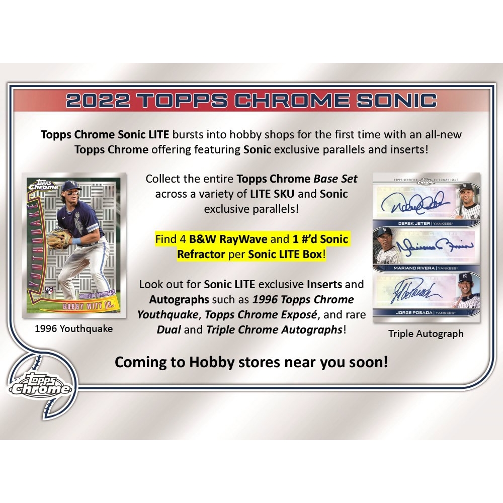  2022 Topps Chrome Sonic Edition Black/White RayWave