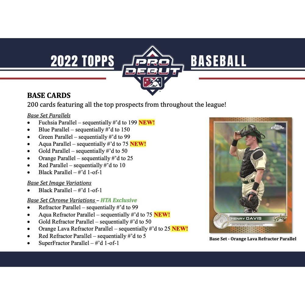 2022 Topps Pro Debut Baseball Hobby Box