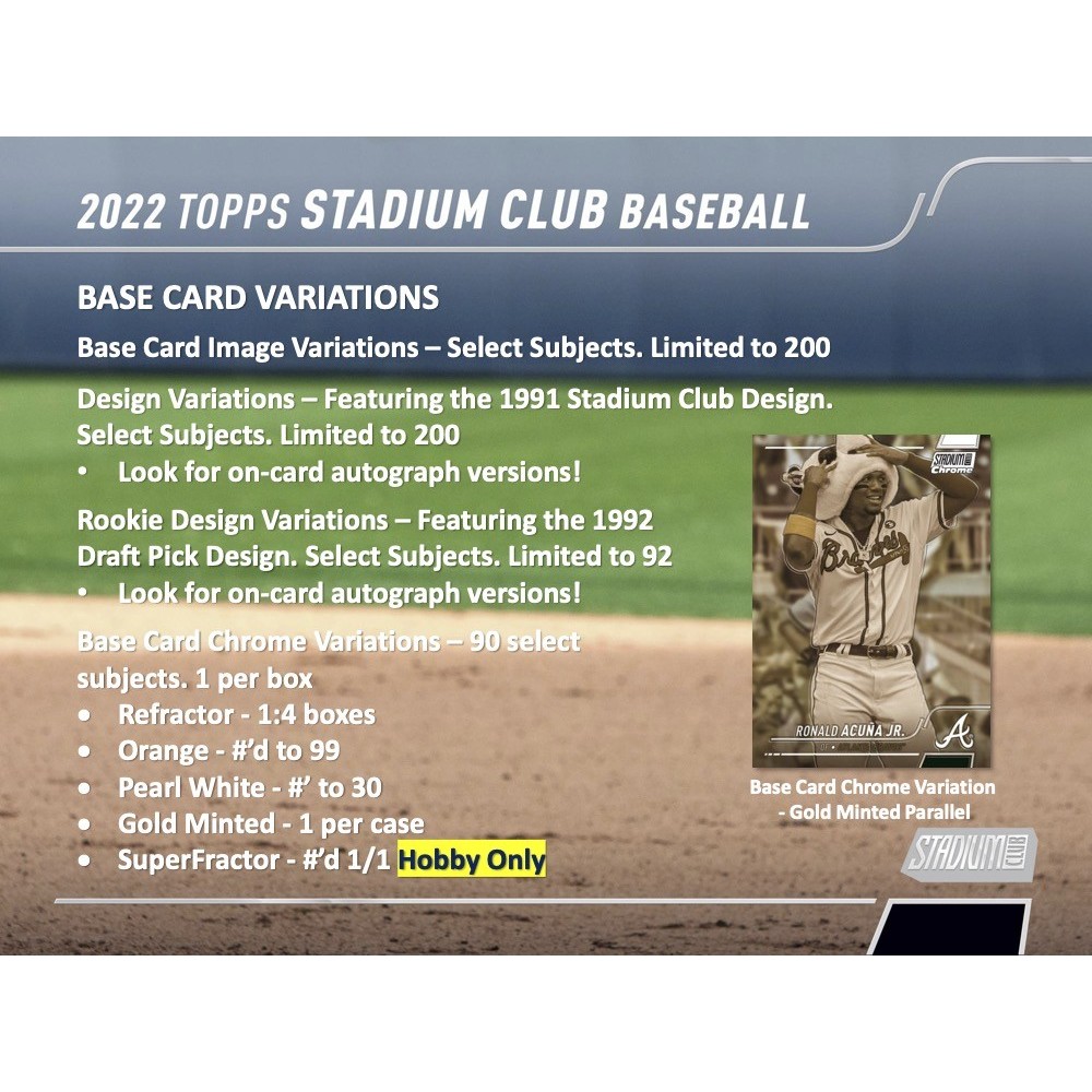 2022 Stadium Club Baseball Card Price Guide – Sports Card Investor