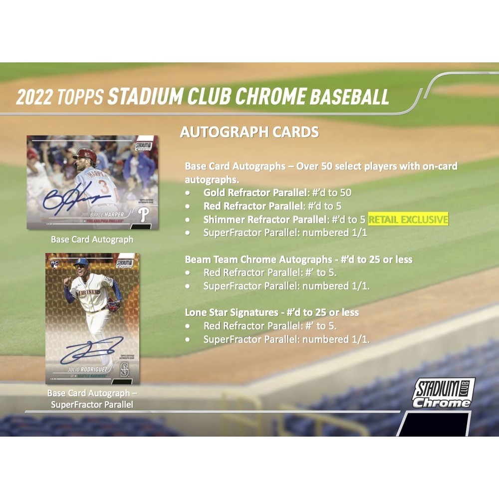 2022 Topps Stadium Club Chrome Baseball 4-Pack Blaster Box | Steel