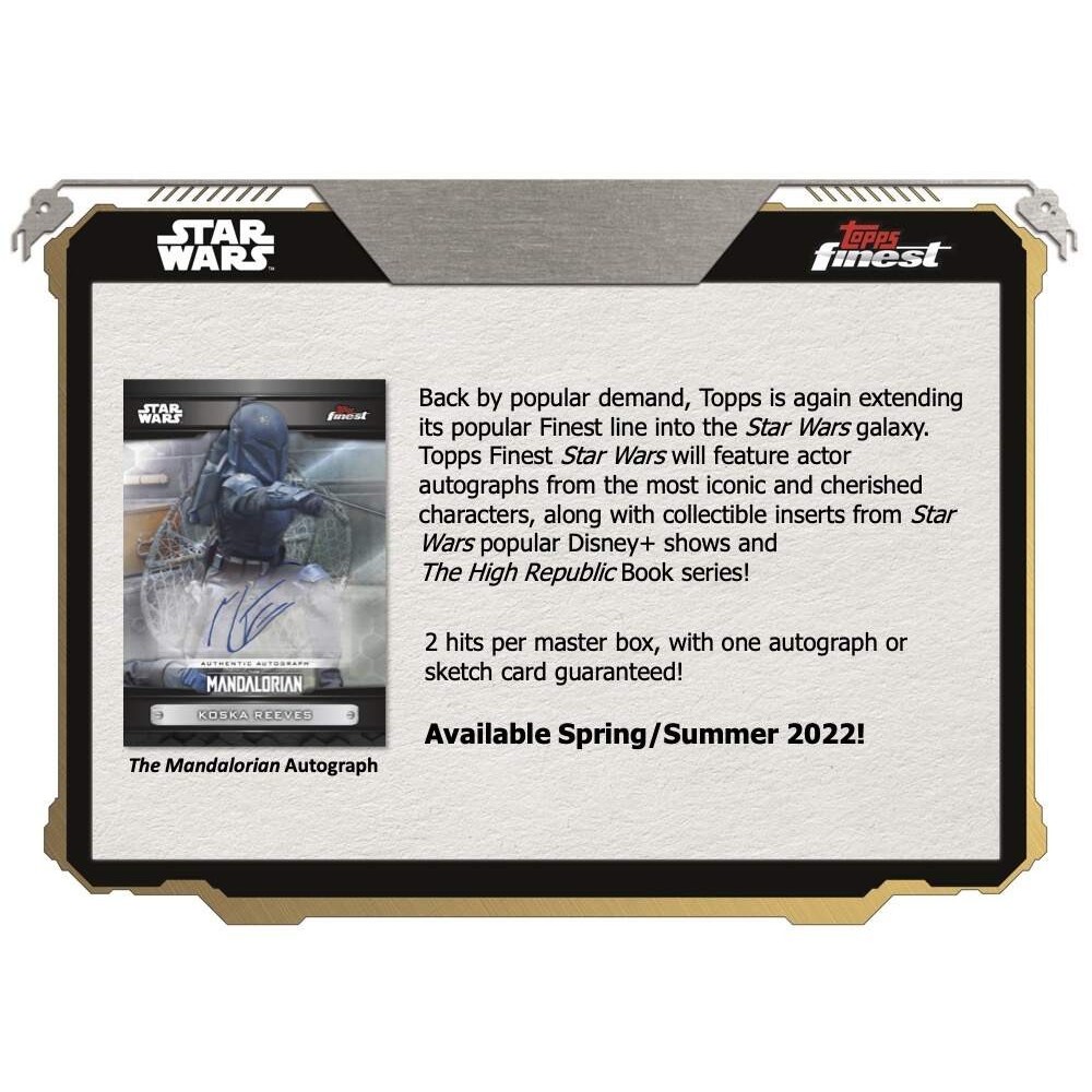 2022 Topps Finest Star Wars: store Galaxy's Finest Heroes- Han Solo (GF-2)