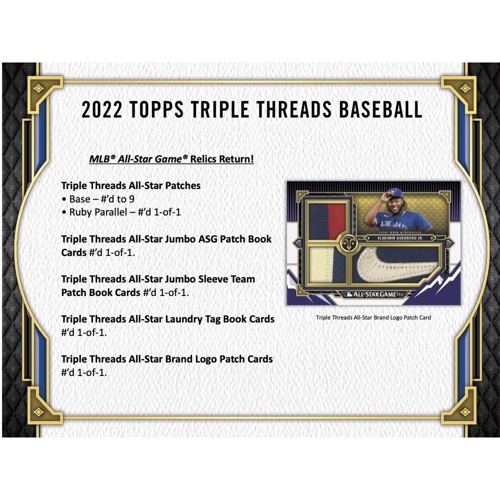 2021 Topps Triple Threads Baseball Hobby Box 