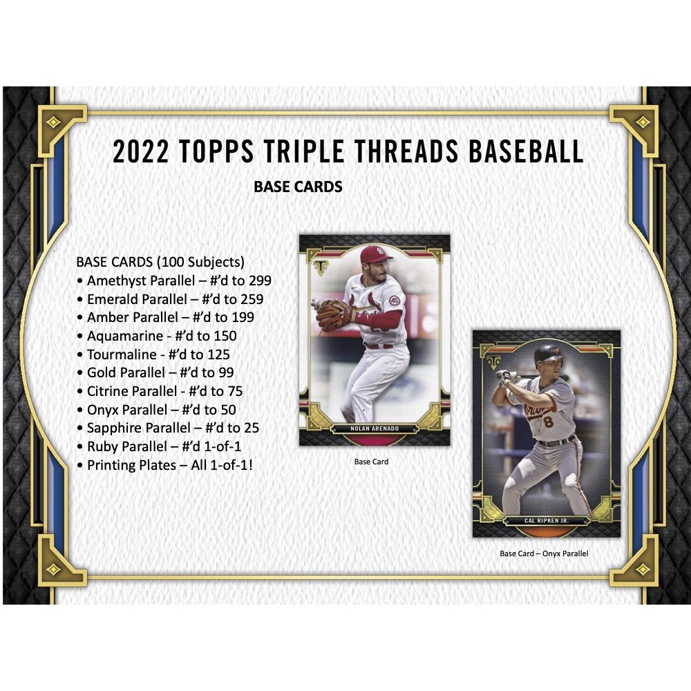 2022 Topps Triple Threads #16 - Cardsmiths Breaks