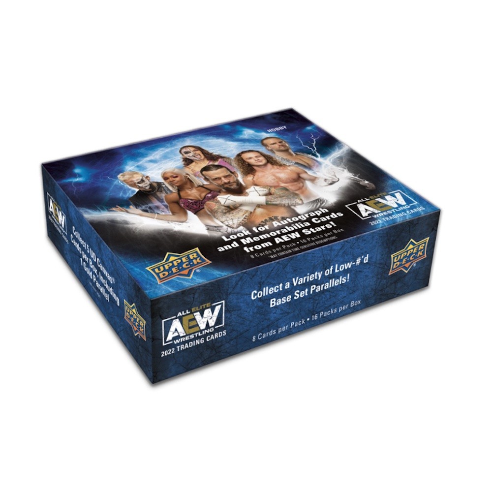 2022 Upper Deck AEW Wrestling Hobby 16Box Case Steel City Collectibles