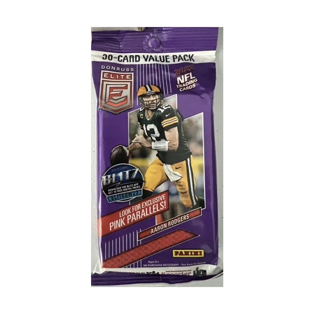 2022 Panini Donruss Elite Football Value Pack (Pink Parallels) Steel