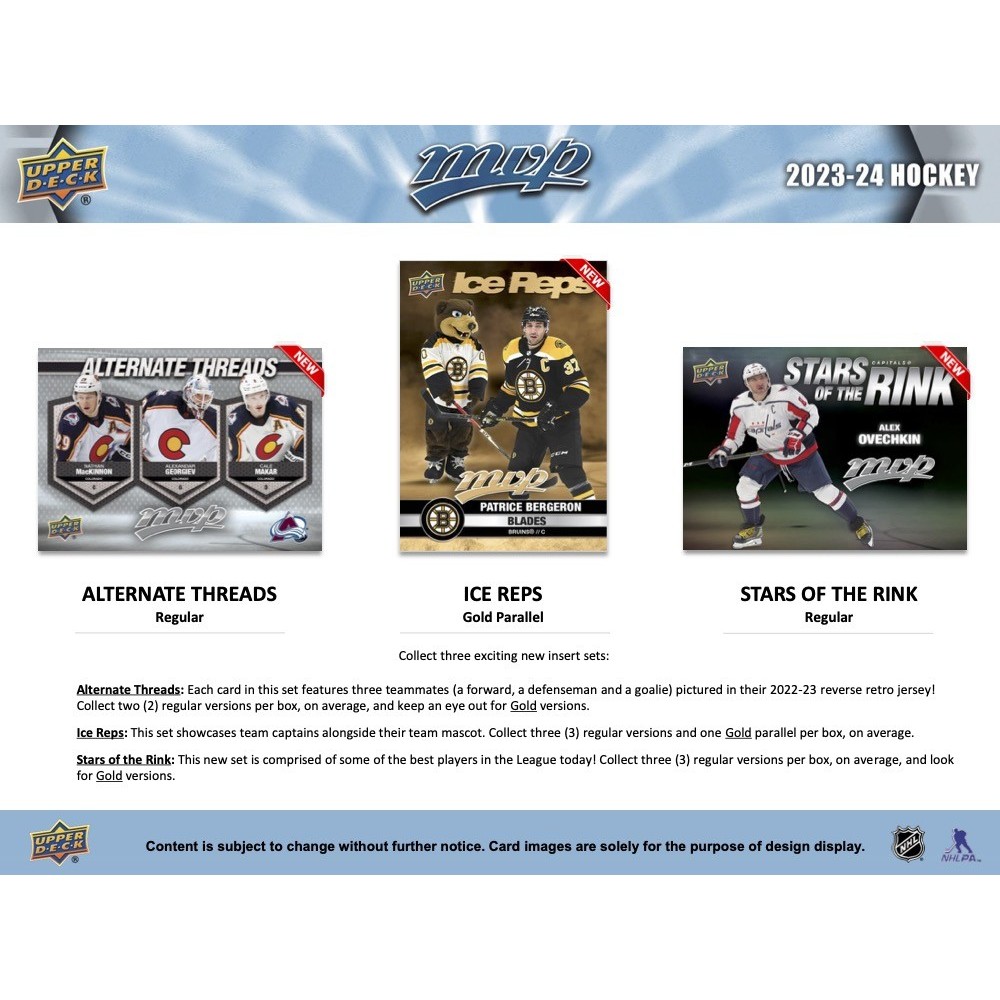 2023-24 Upper Deck MVP Hockey Hobby Box