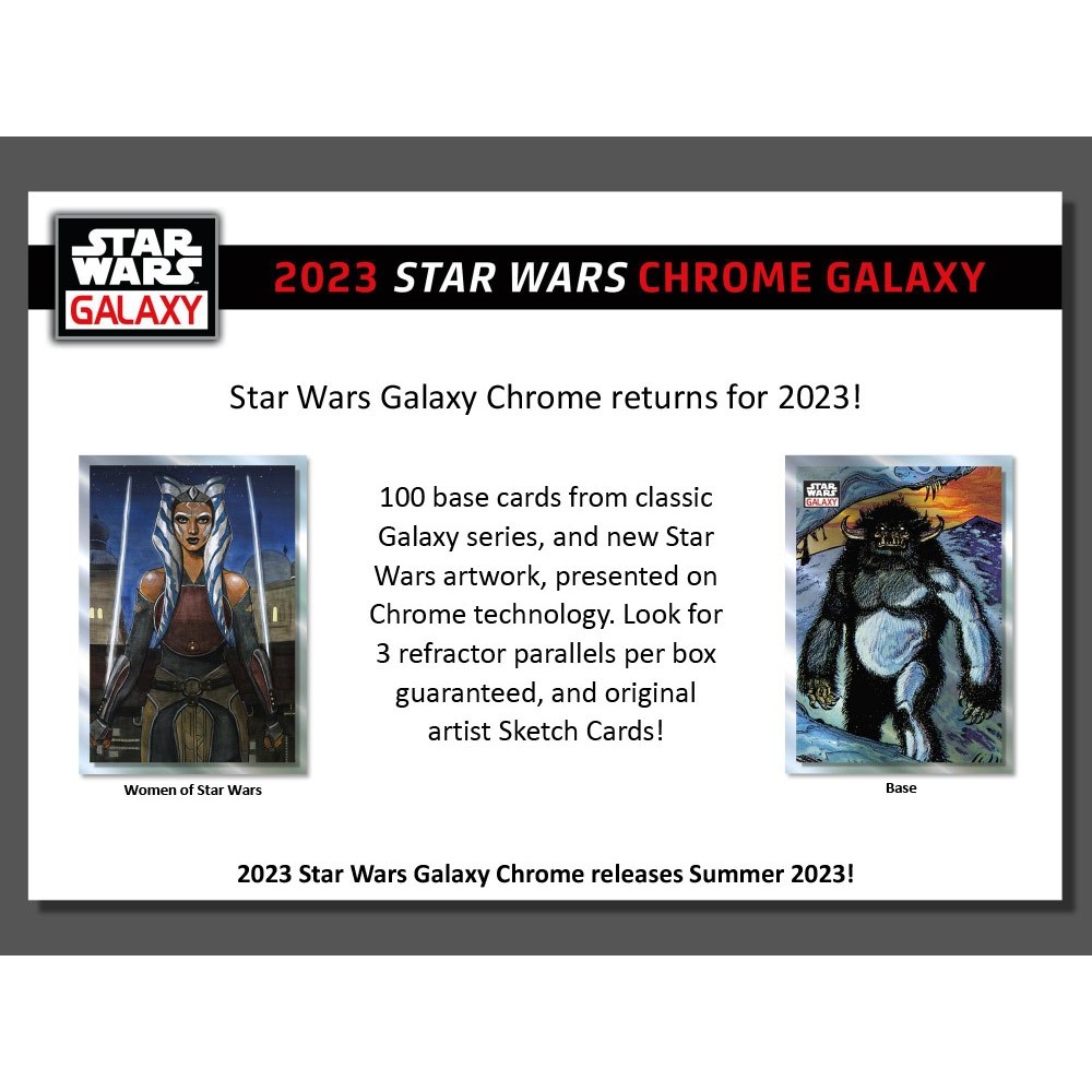 2023 Topps Star Wars Chrome Galaxy Hobby Box | Steel City Collectibles