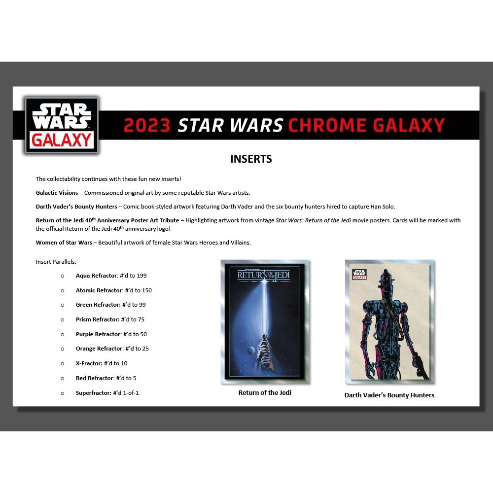 2023 Topps Chrome Star Wars Hobby Box - CloutsnChara