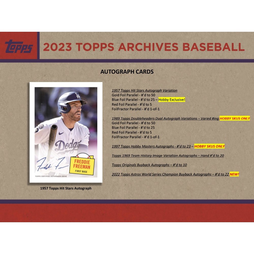 2023 Topps Archives Baseball Hobby 10-Box Case Pick Your Team Group Break  #1 - Steve