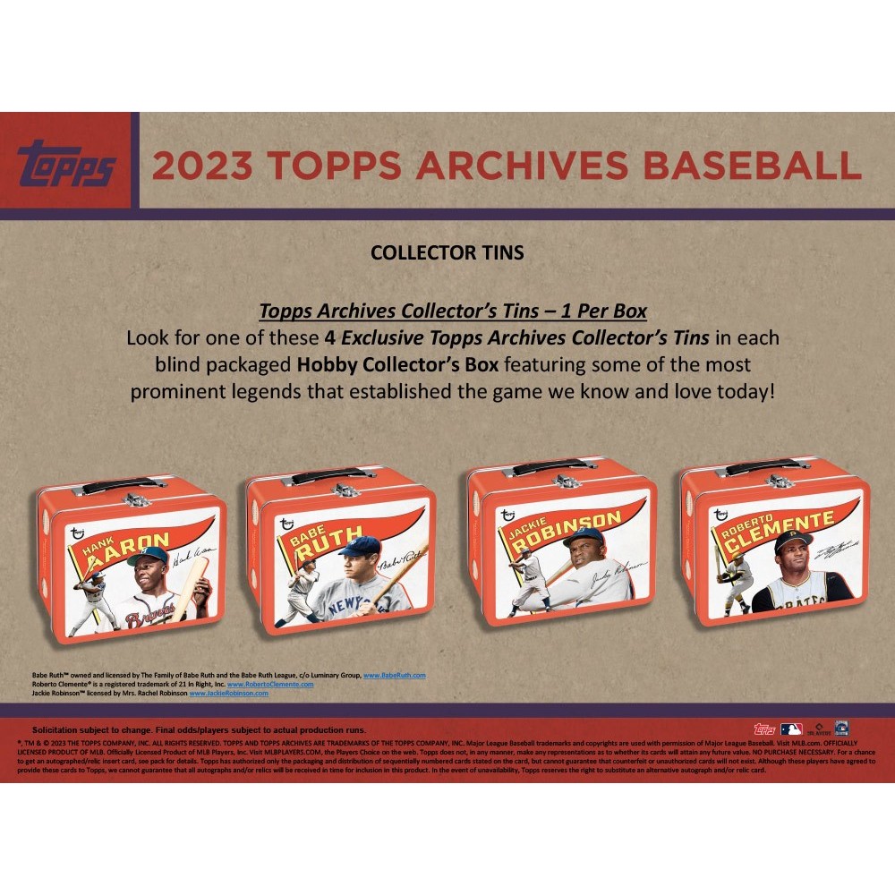 2023 Topps Archives Baseball Hobby Collector 10-Box Case Random 2