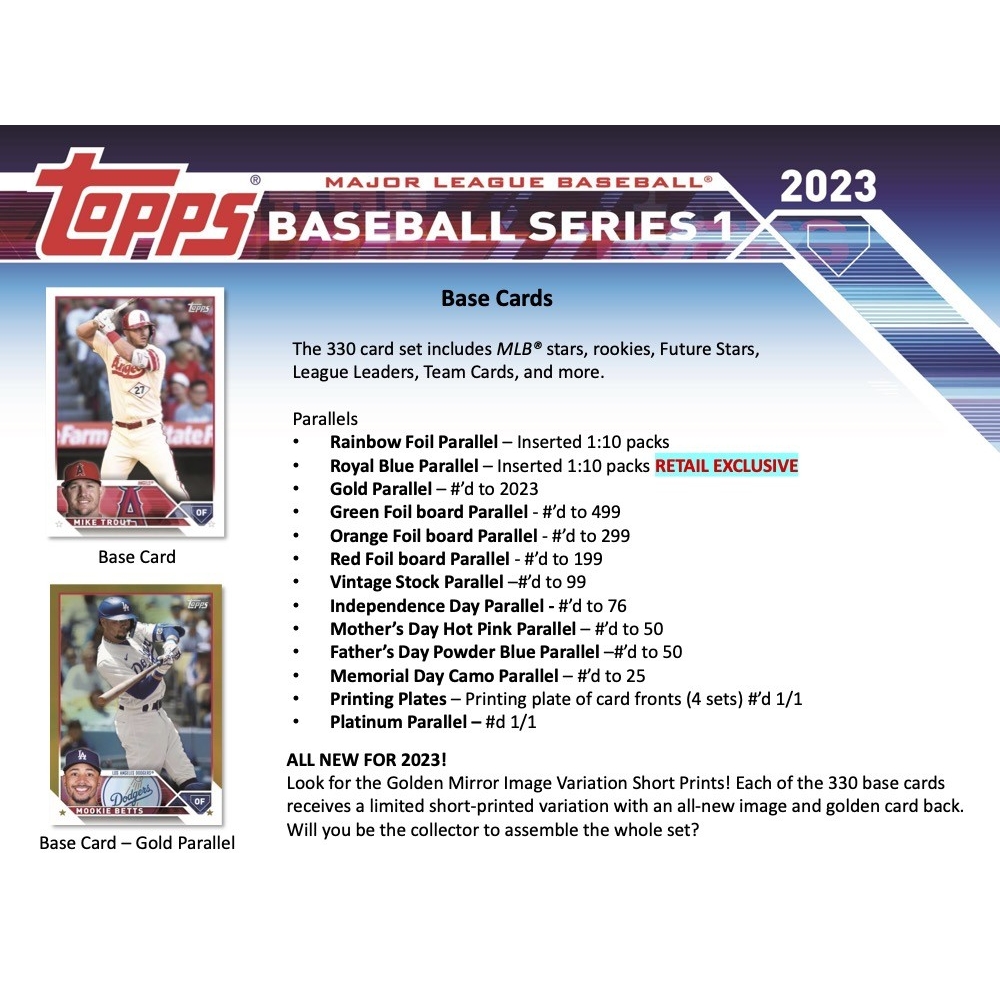 2023 Topps Series 1 & 2 Base Team Set - Pick Your Team - Includes