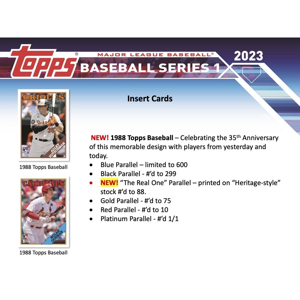 2023 Topps Series 1 Baseball Hanger 64-Box Case | Steel City