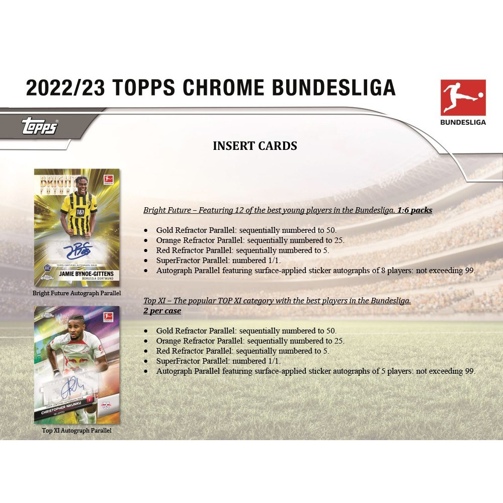 2022-2023 Topps Bundesliga Chrome Soccer Hobby Box